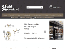 Tablet Screenshot of guldcentret.dk